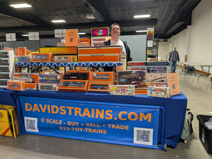 David's Trains booth at a 2026 train show