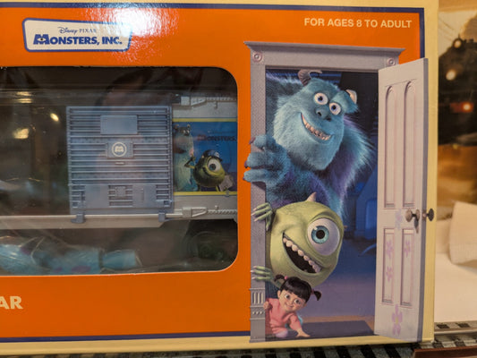 Lionel Monsters Inc. Bobbing Head Boxcar package detail