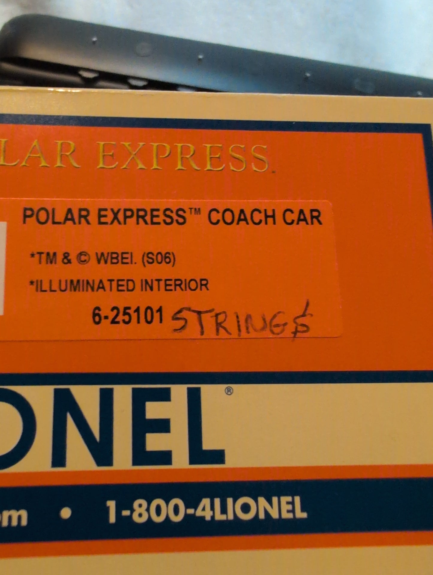 Lionel Polar Express Passenger Car 6-25101