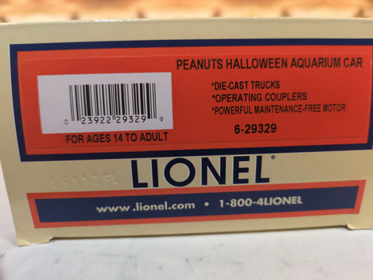 Lionel Peanuts Halloween Motorized Aquarium Car 6-29329