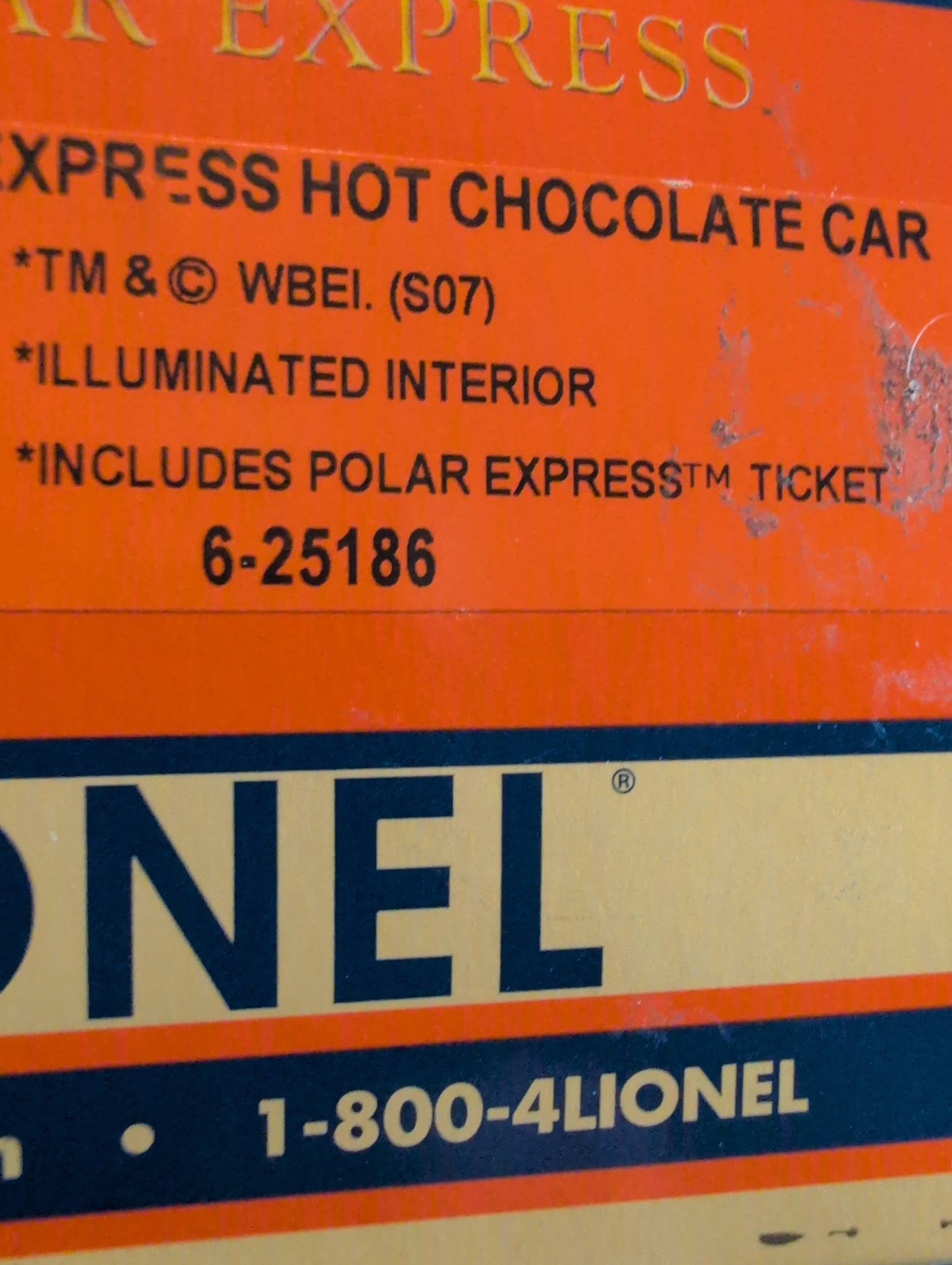 Lionel Polar Express Passenger Car 6-25186
