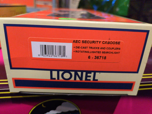 Lionel 6-36718 Atomic Energy Commission Searchlight Caboose NOS