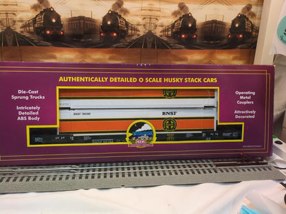 MTH RailKing BNSF Husky Stack Flat Car 20-95005 product photo 2