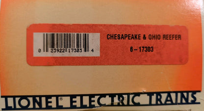 Lionel Chesapeake & Ohio Refrigerator Car 6-17303