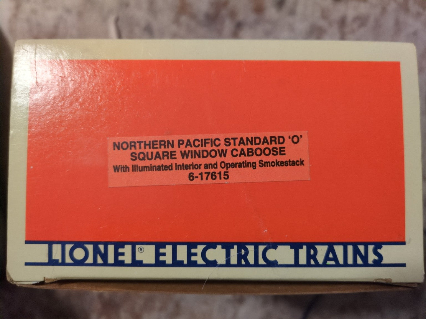 Lionel 6-17615 Northern Pacific Standard O Square Window Caboose box label