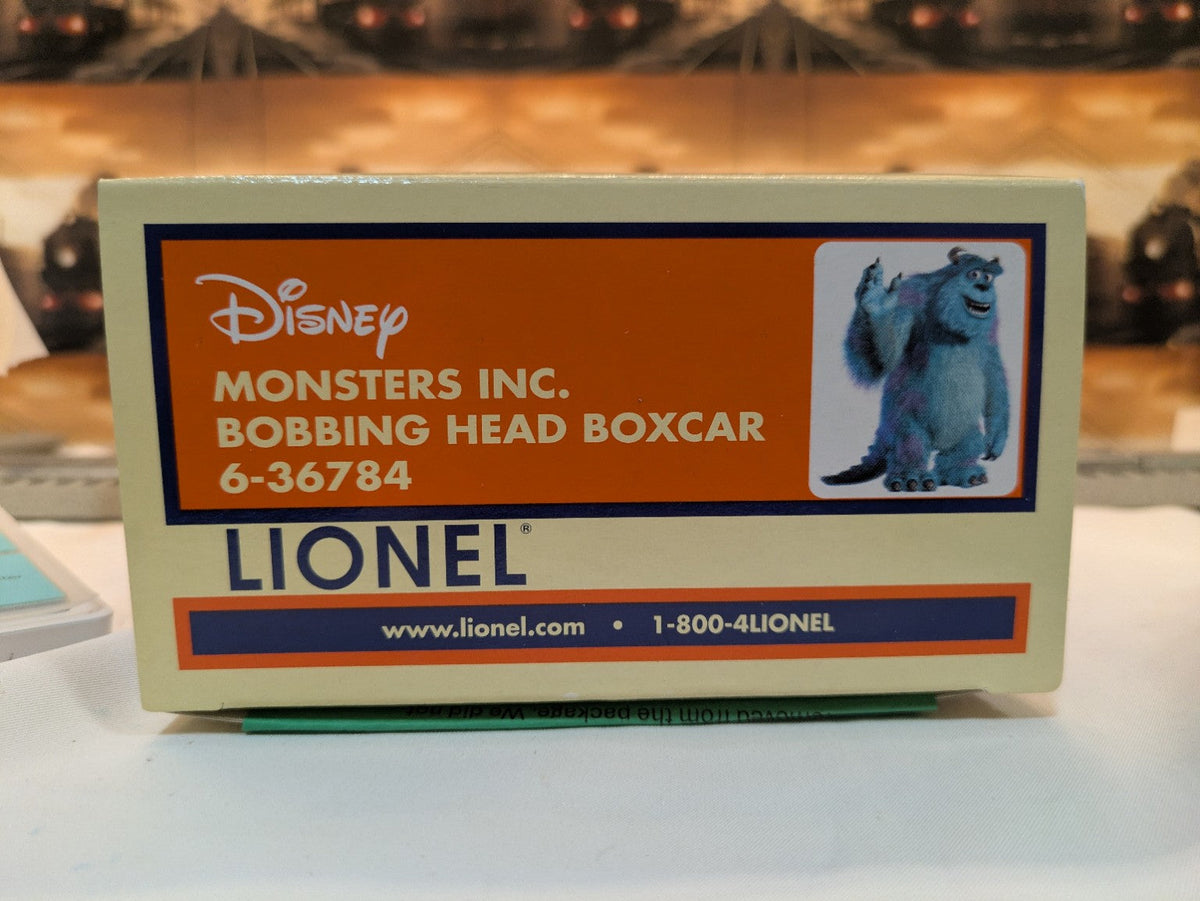 Lionel Monsters Inc. Bobbing Head Boxcar box end