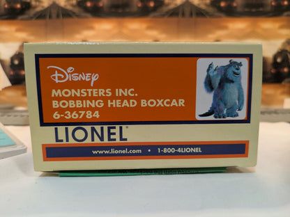 Lionel Monsters Inc. Bobbing Head Boxcar box end