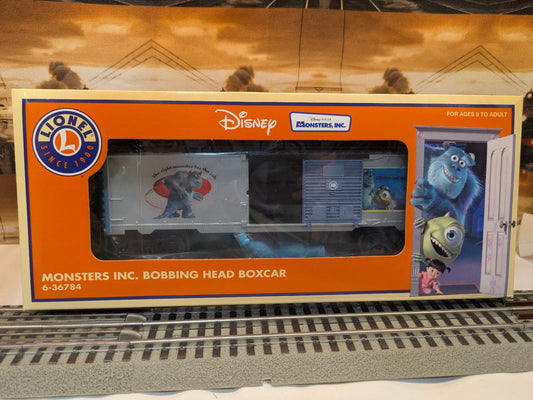 Lionel Monsters Inc. Bobbing Head Boxcar boxed front