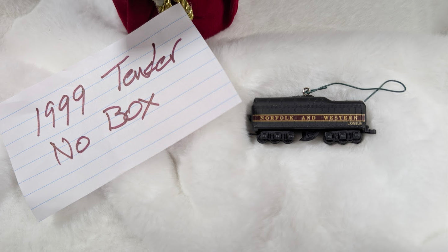 Hallmark Ornament · Norfolk & Western 746 Tender Only (1999) No Box