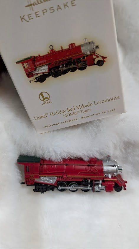Hallmark Ornament · Holiday Red Mikado Locomotive (2009)
