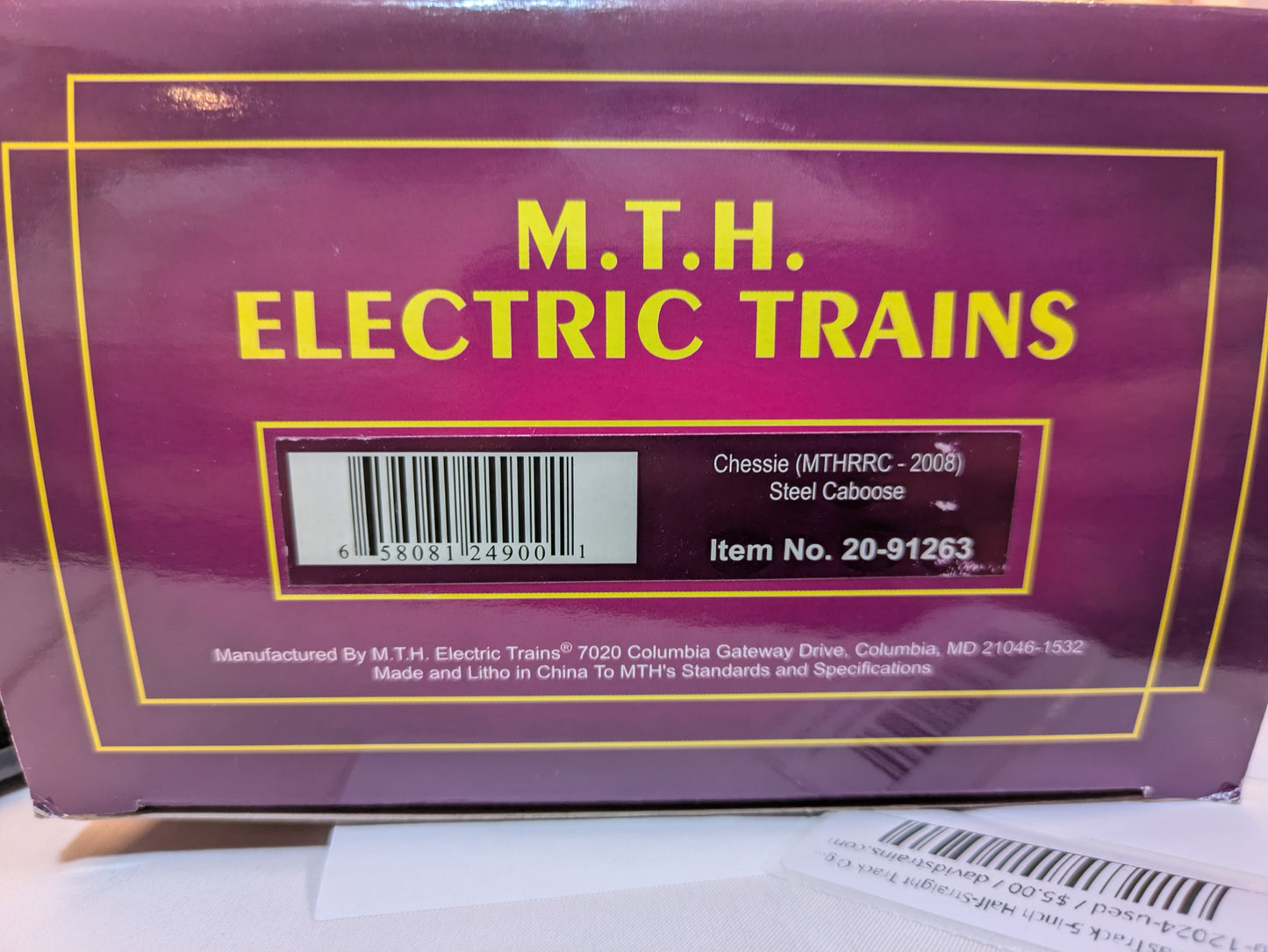MTH Premier Chessie Caboose 20-91263