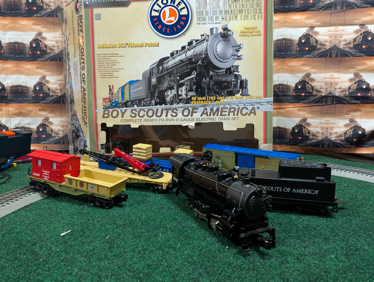 Lionel 6-30161 Boy Scouts of America complete steam freight train set with original box
