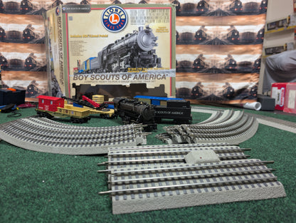 Lionel 6-30161 Boy Scouts of America train set with FasTrack sections and original box