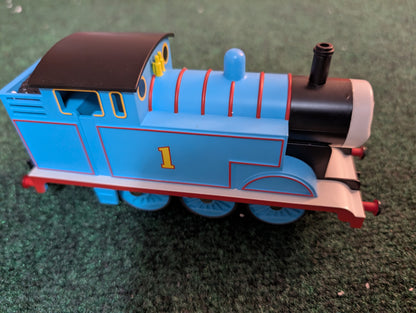 Lionel 6-83510 Thomas locomotive, side view showing blue body and number 1