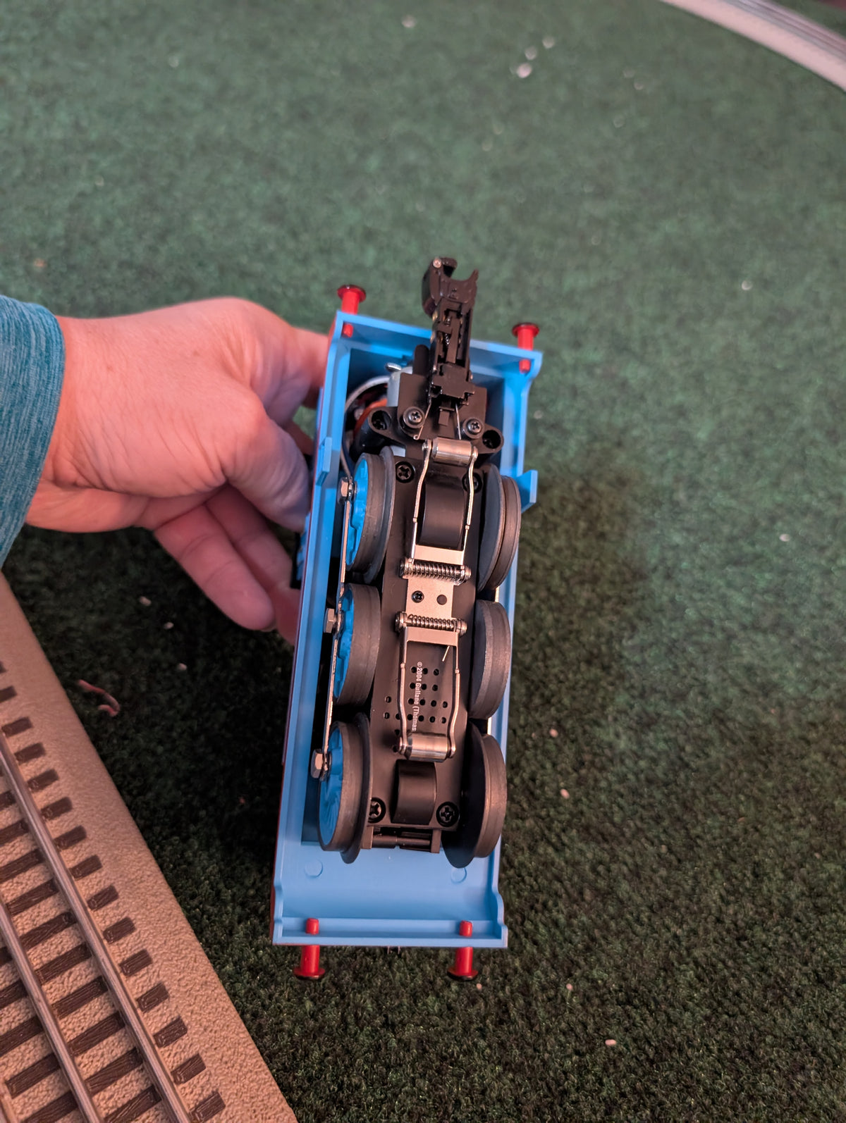 Lionel 6-83510 Thomas locomotive, underside view