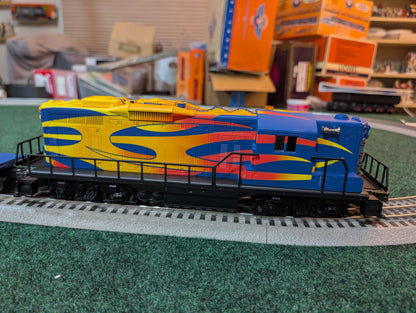 Lionel 6-18575 Custom Series 1 GP-9 diesel locomotive, opposite-side flame view