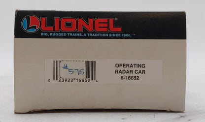 Lionel Lines Radar Flatcar 6-16652