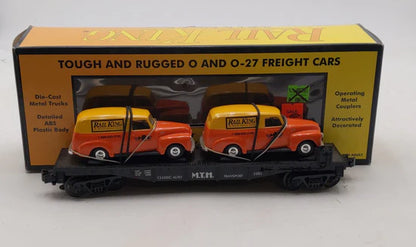 MTH RailKing Transport Flatcar with Ertl Panel Trucks 30-7647