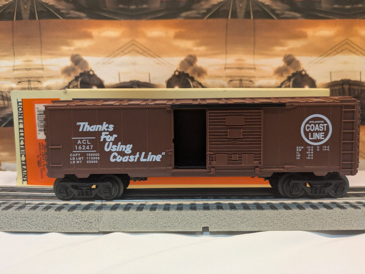 Lionel Atlantic Coast Line 6-16247 Single Door (Sliding) Boxcar side view