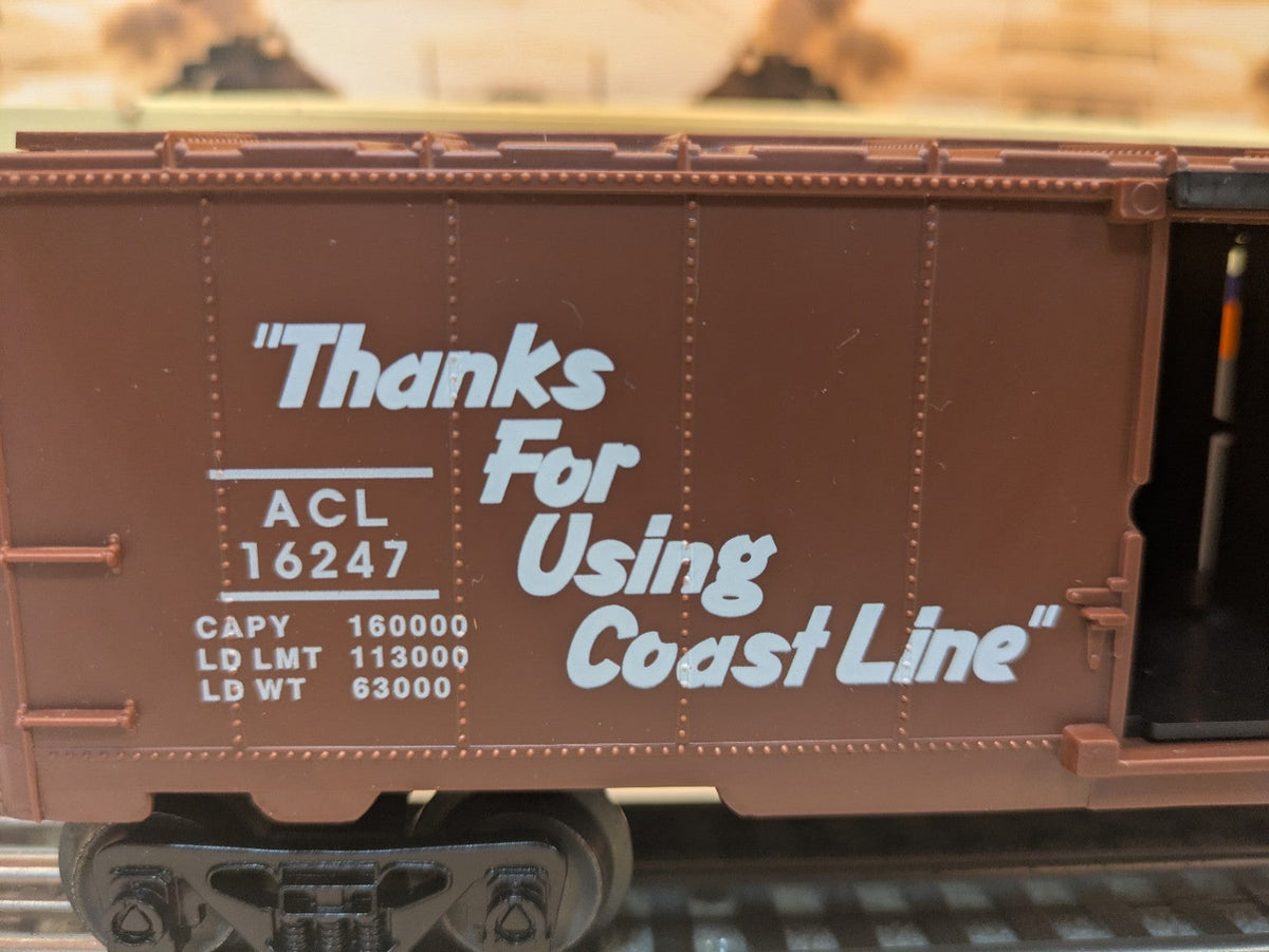 Lionel Atlantic Coast Line 6-16247 Boxcar ACL 16247 lettering detail