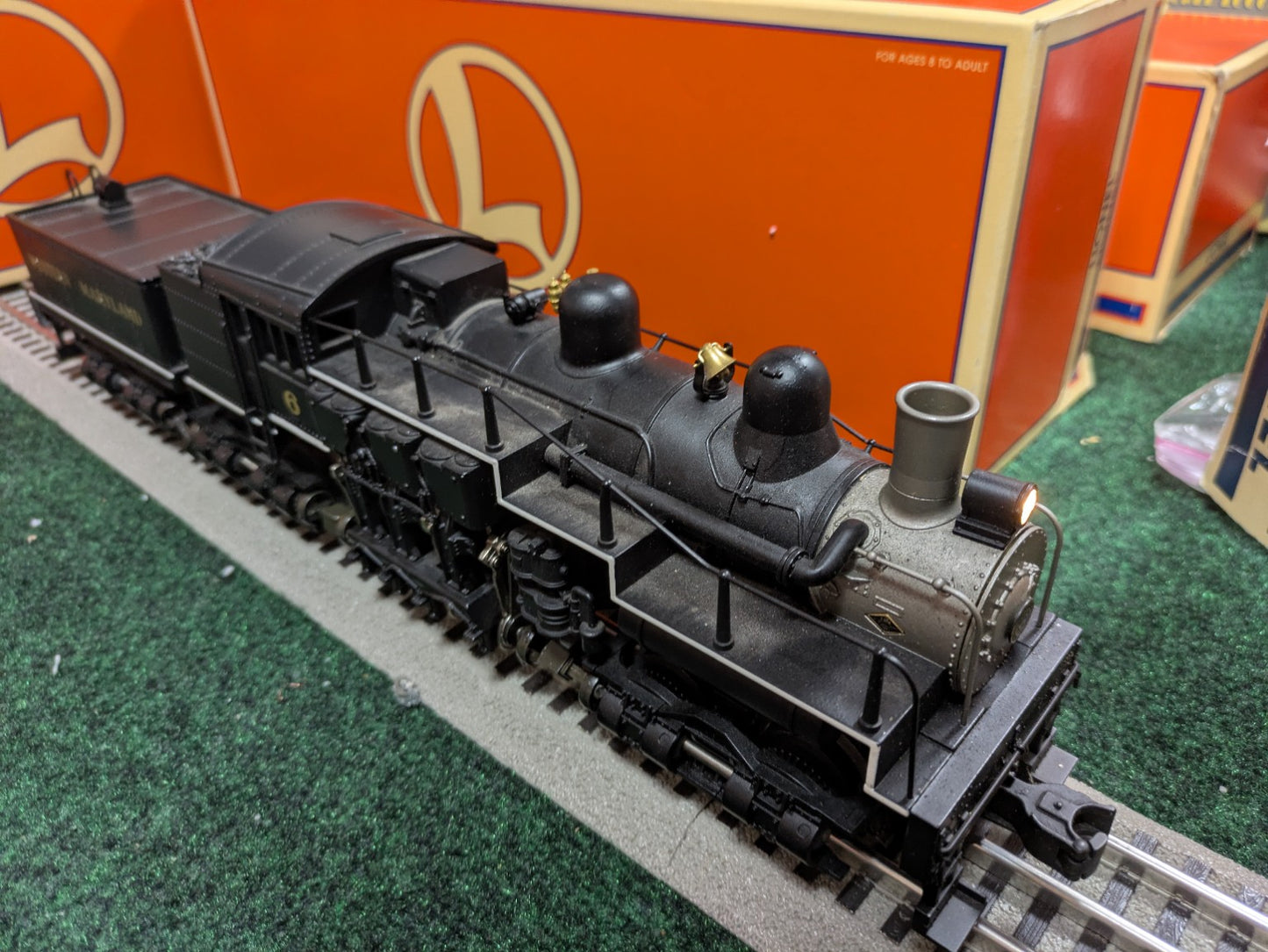 Lionel 6-18023 Western Maryland Shay locomotive side view