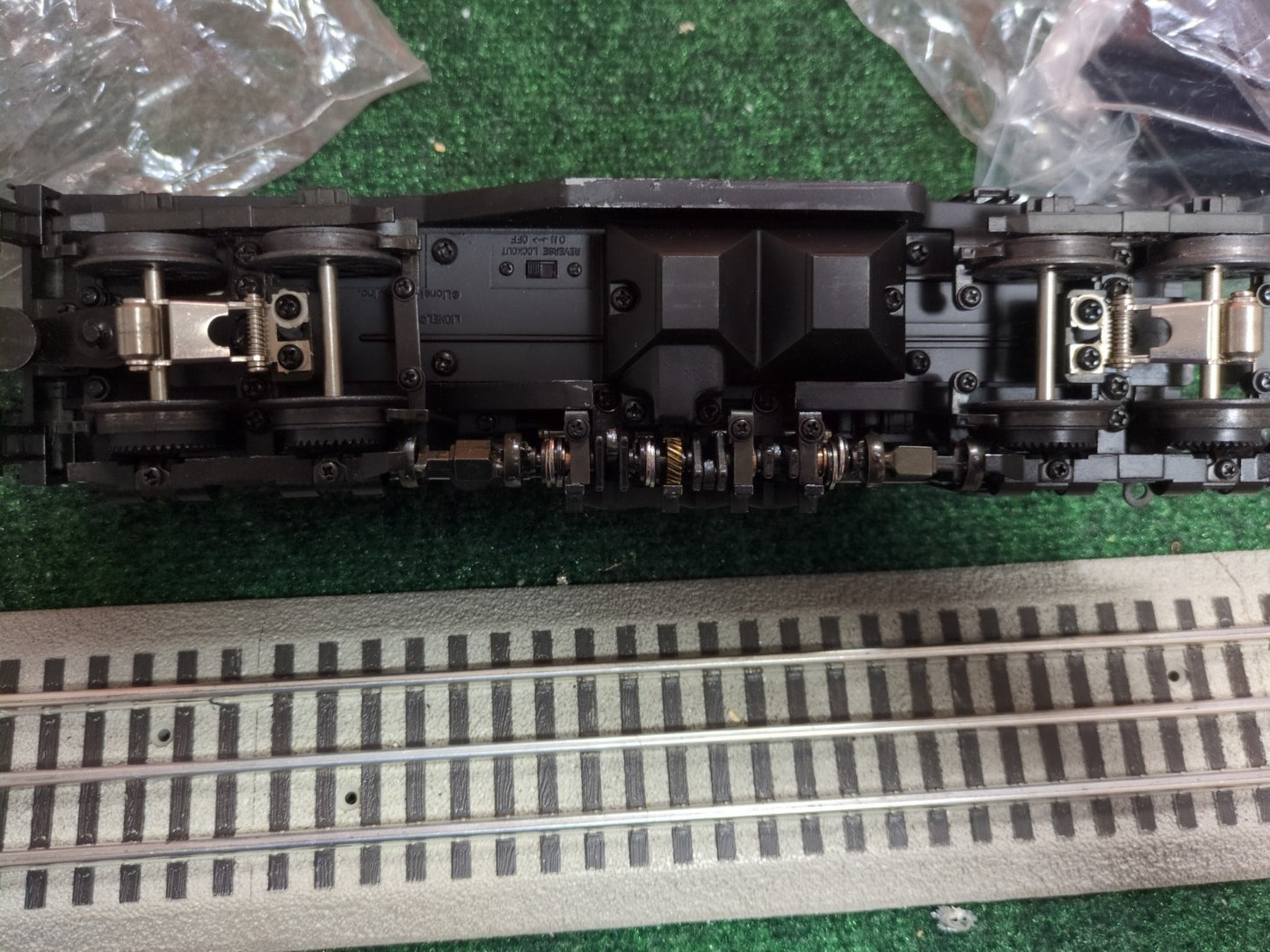 Lionel 6-18023 Western Maryland Shay underside view
