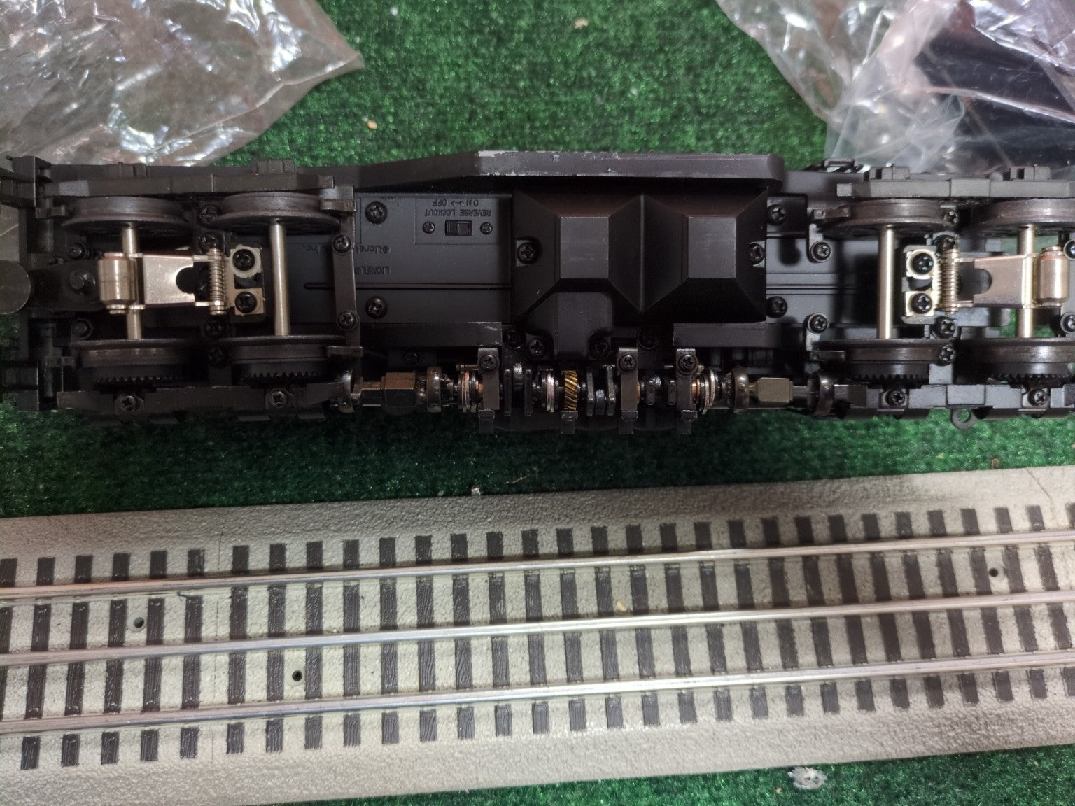 Lionel 6-18023 Western Maryland Shay underside view