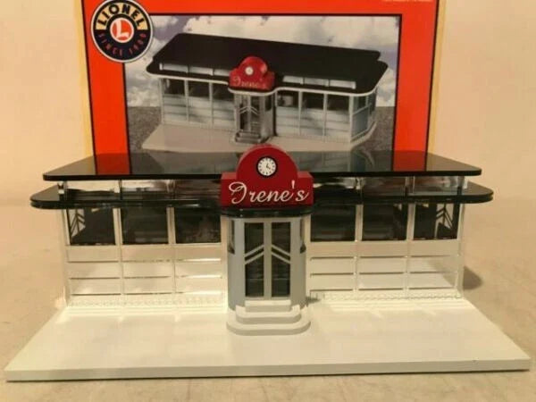 Chrome and black Lionel 6-24176 Irene's Diner building with original Lionel box