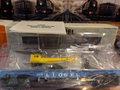 Lionel 6-29827 Helicopter Launch Car in original packaging with owner's manual