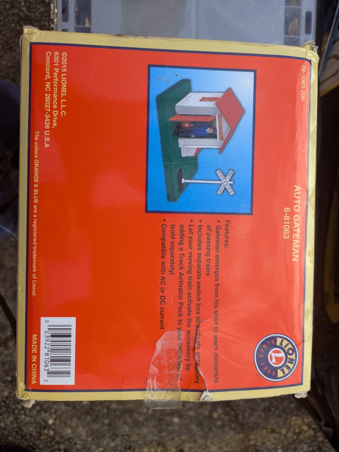 Lionel 6-81063 Classic Auto Gateman original box