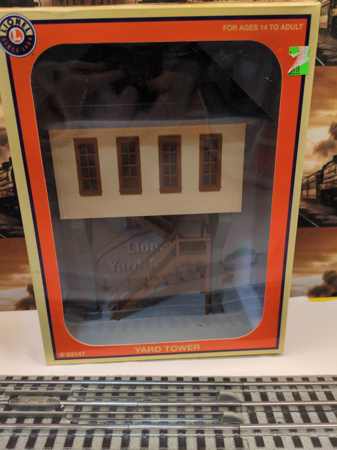Lionel 6-83147 Yard Tower in original display box, front packaging view
