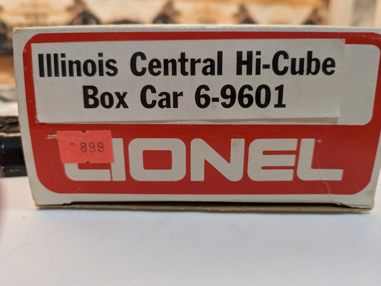 Lionel Illinois Central Hi-Cube Boxcar 6-9601 original box end label