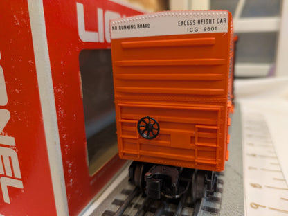 Lionel Illinois Central Hi-Cube Boxcar 6-9601 end view