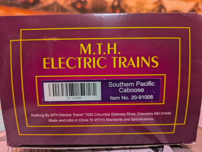 MTH Southern Pacific caboose 20-91008 original box end label with item number barcode and country of manufacture