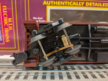 MTH 20-91008 Southern Pacific caboose underside showing sprung truck and coupler opposite end