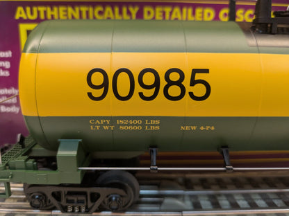 MTH Reading Tank Car 20-96141 road number 90985