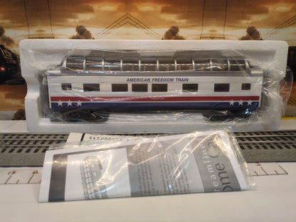 MTH RailKing Rugged Rails  American Freedom Train Vista Dome Car 33-6003