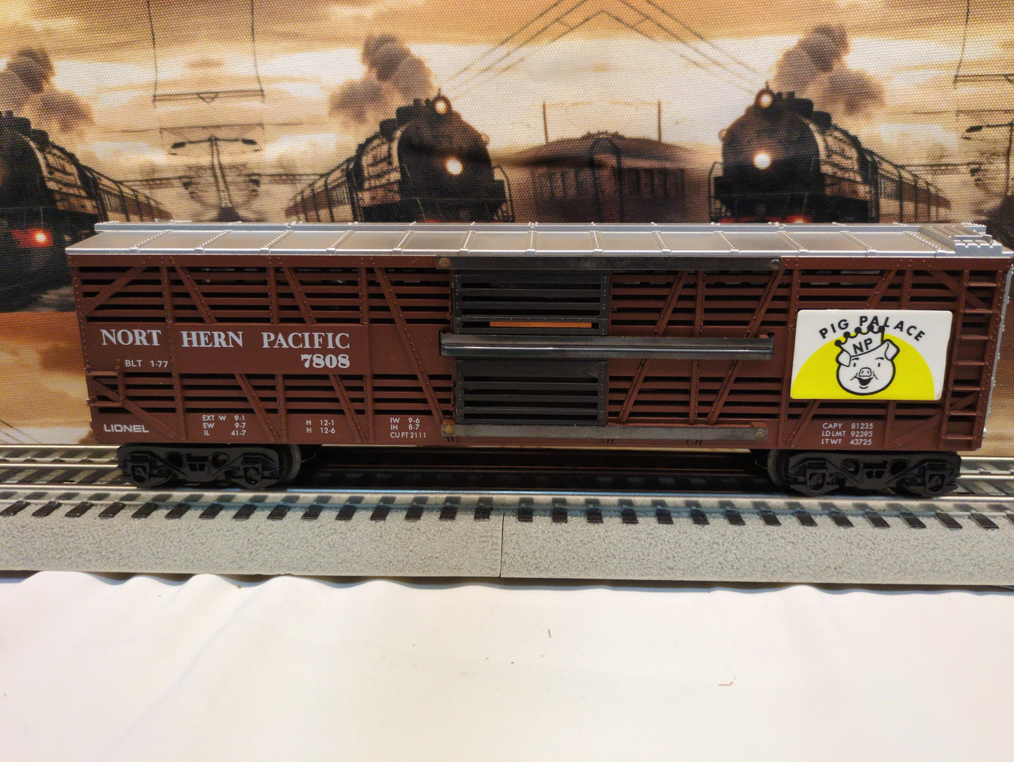 Lionel Northern Pacific Pig Palace Stock Car 6-7808
