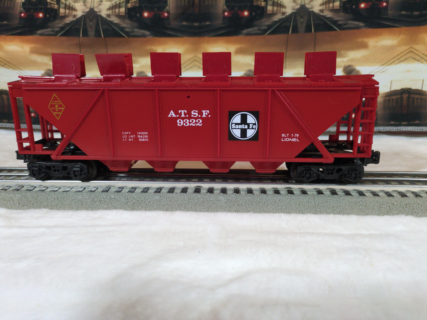 Lionel AT&SF 4-Bay Hopper 6-9322