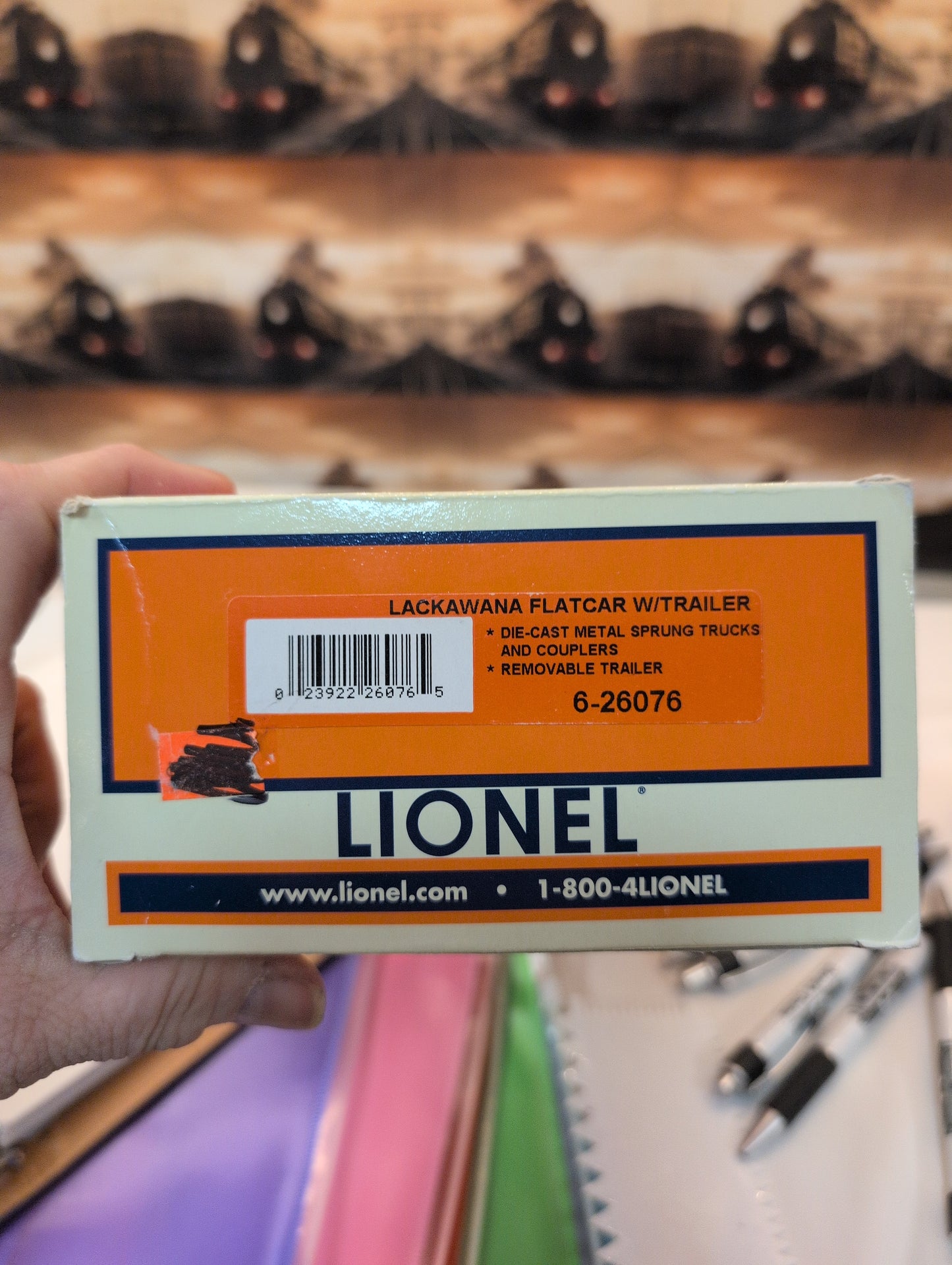 Lionel Erie Lackawanna Flatcar 6-26076