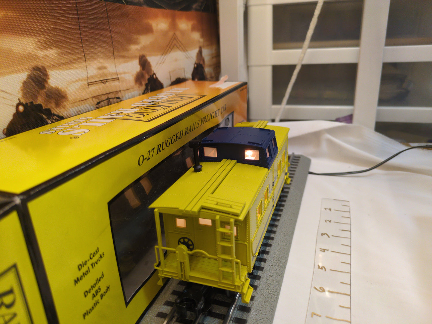 MTH RailKing Rugged Rails Alaska Steel Caboose 30-4158c