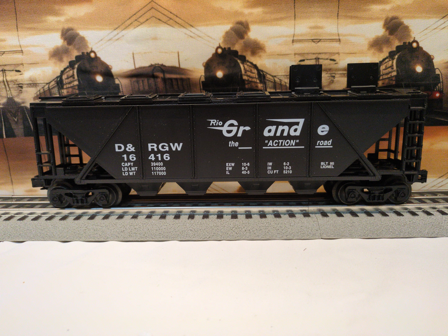 Lionel Denver & Rio Grande Hopper Car 6-16416