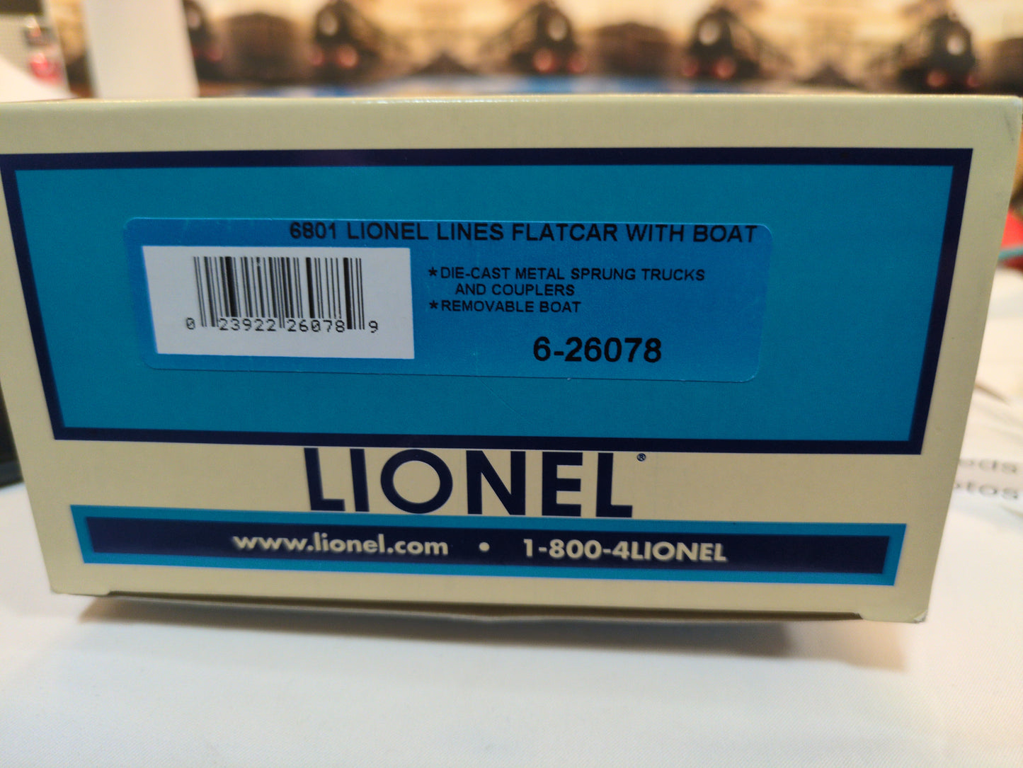 Lionel 6-26078 Boat Flatcar 