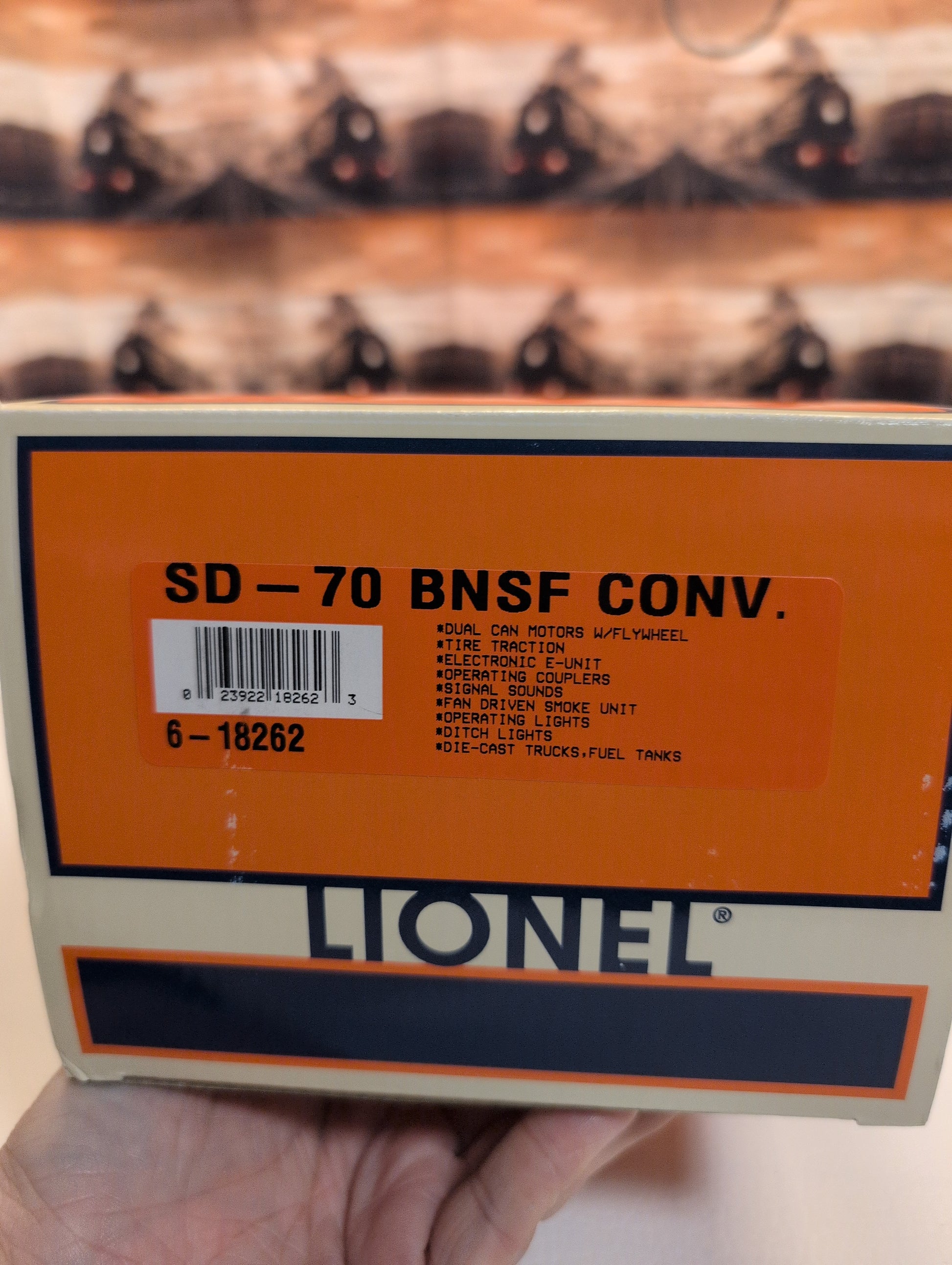 Lionel BNSF SD70 Diesel Locomotive 6-18262 FREE SHIPPING!