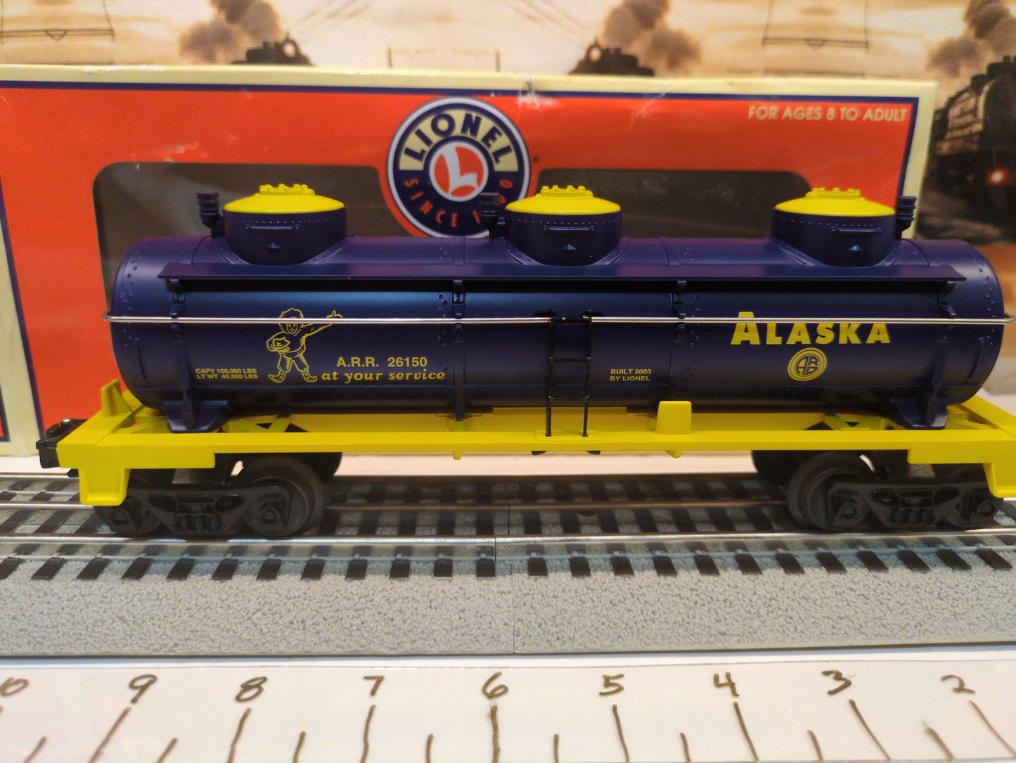 Lionel Alaska 3-Dome Tank Car 6-26150