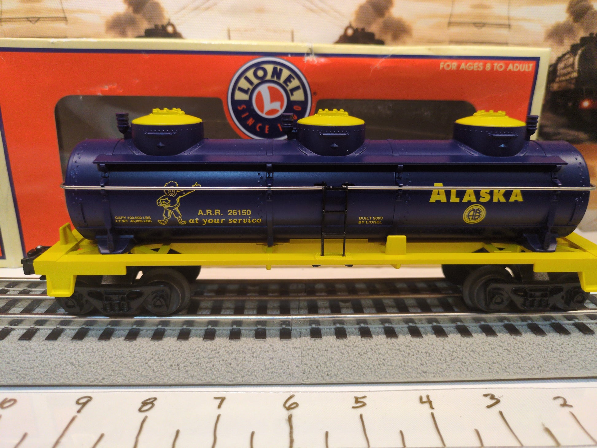 Lionel Alaska 3-Dome Tank Car 6-26150