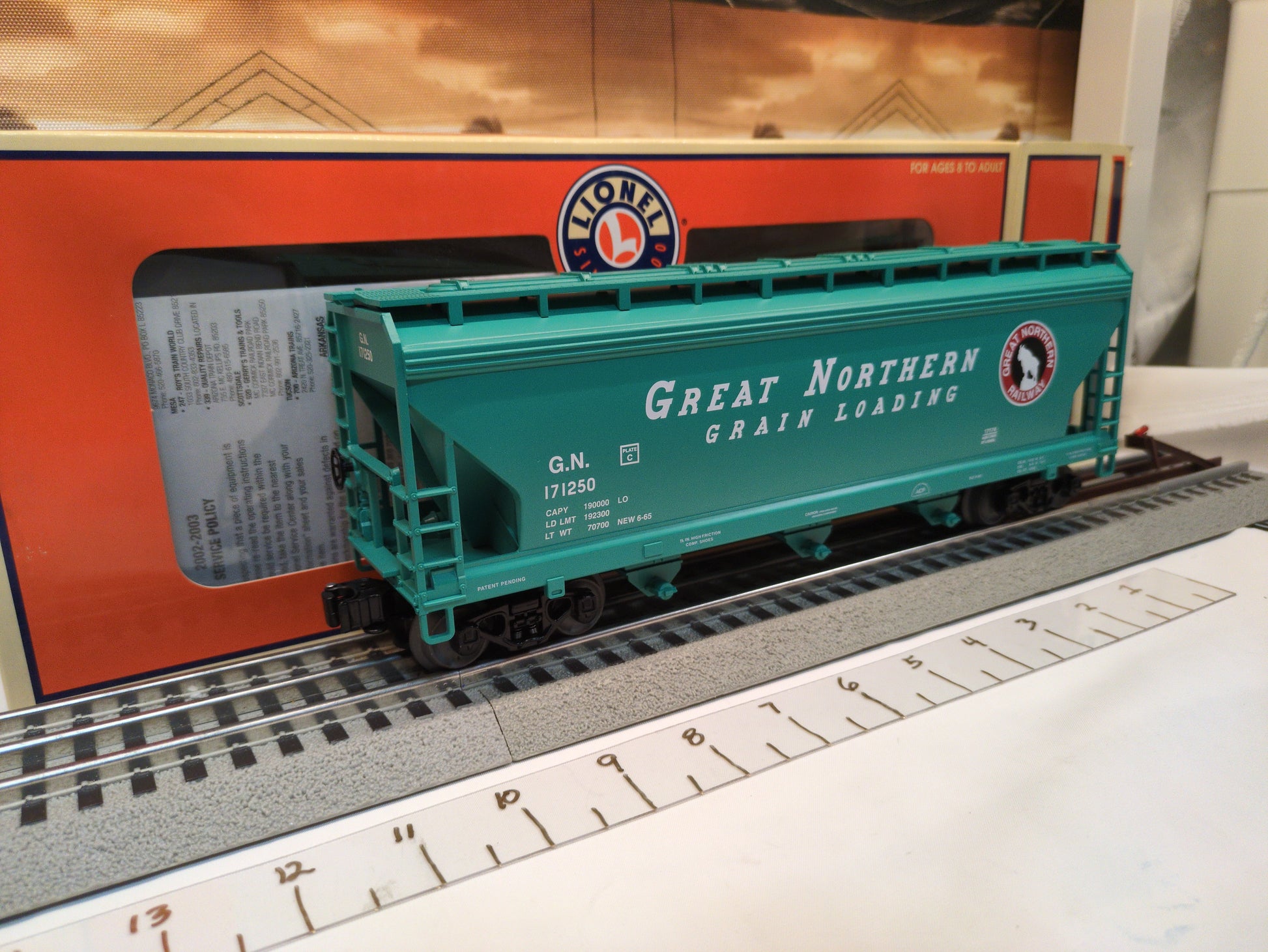 Lionel Great Northern Hopper Car 6-17174 MINT