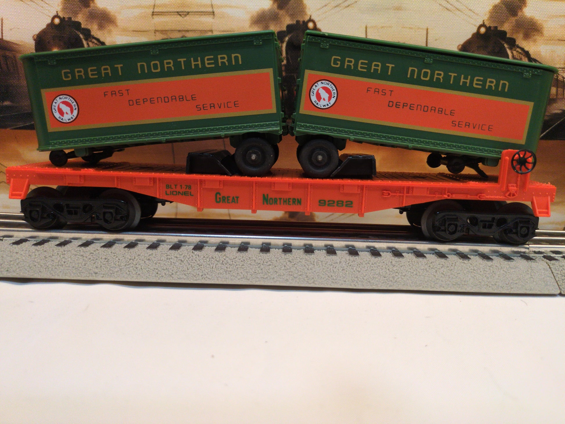 Lionel Great Northern Flatcar 6-9282