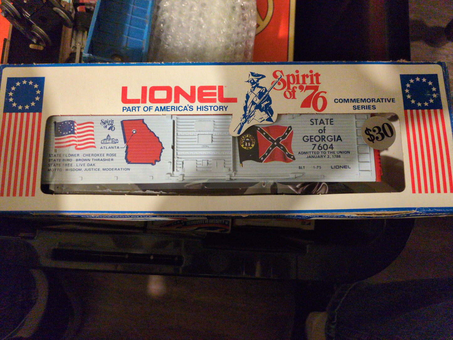 Lionel 6-7604 Spirit Of 76 Georgia Box Car 