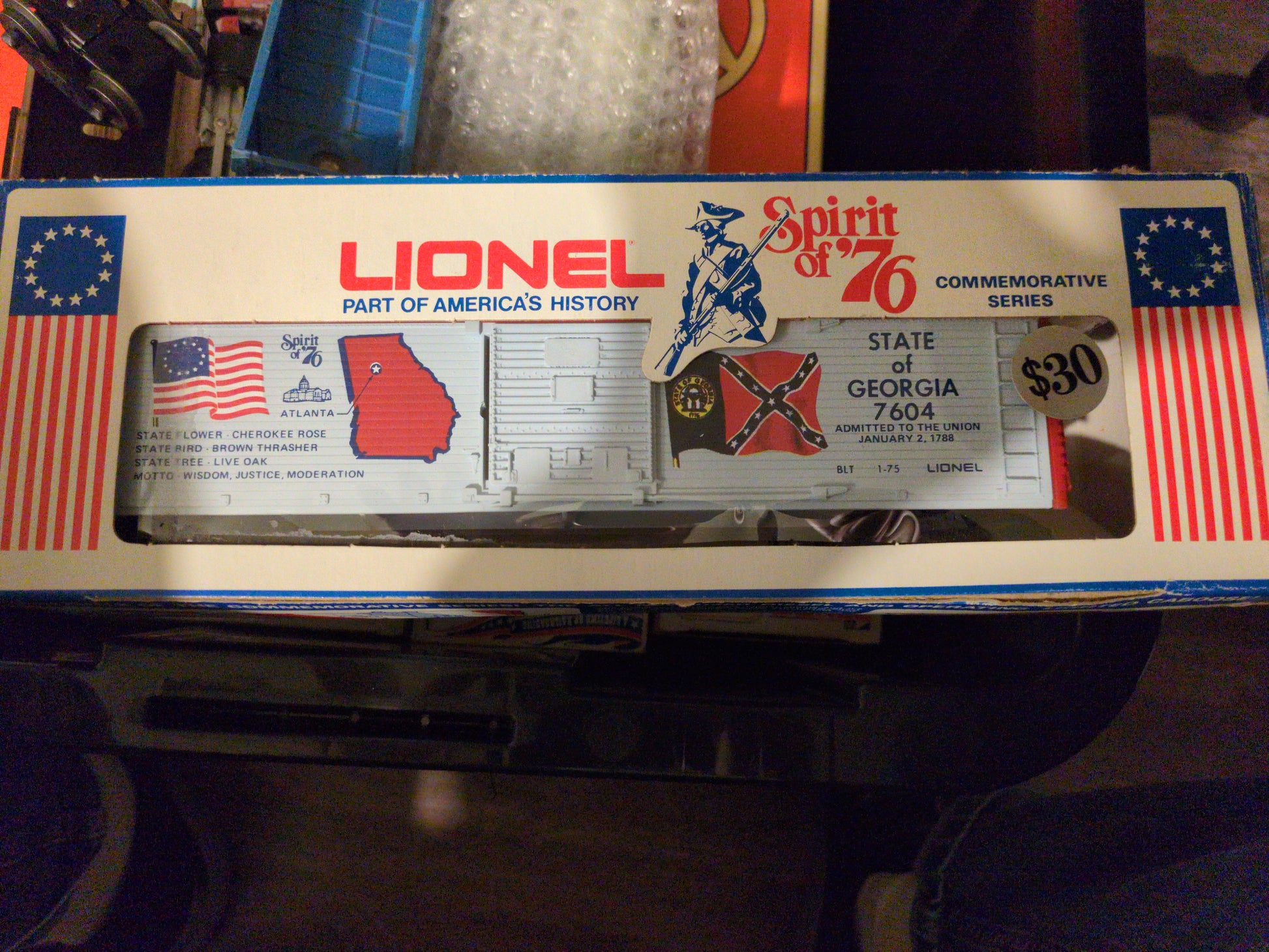 Lionel 6-7604 Spirit Of 76 Georgia Box Car 